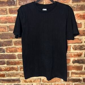 CSG Black Short Sleeve Crew Neck Cotton T-Shirt Men's Size Medium